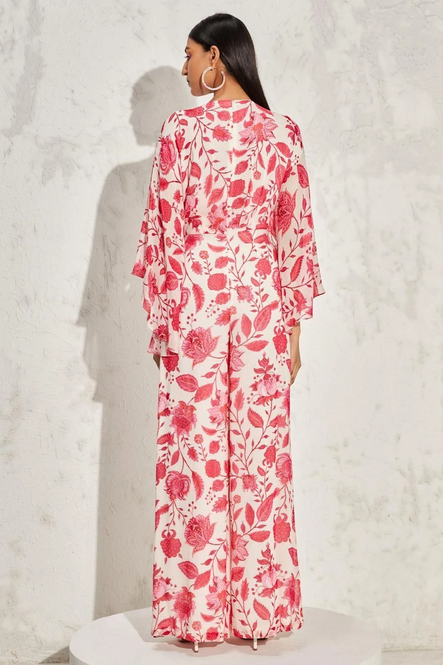 Namrata Joshipura Pink Eden Batwing Sleeve Jumpsuit 5 Namrata Joshipura Pink Eden Batwing Sleeve Jumpsuit - Image 5