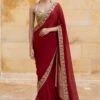 Arpita Mehta Red Classic Sari Set