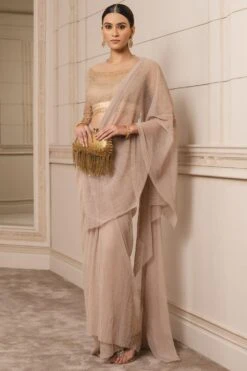 Tarun Tahiliani Molten Gold Concept Sari Set