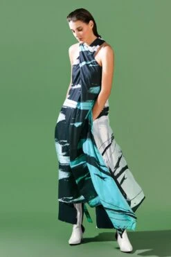 Bennch Brush Stroke Print Scarf Tunic