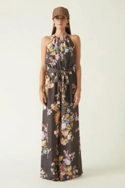 Payal Pratap Brown Batur Printed Jumpsuit