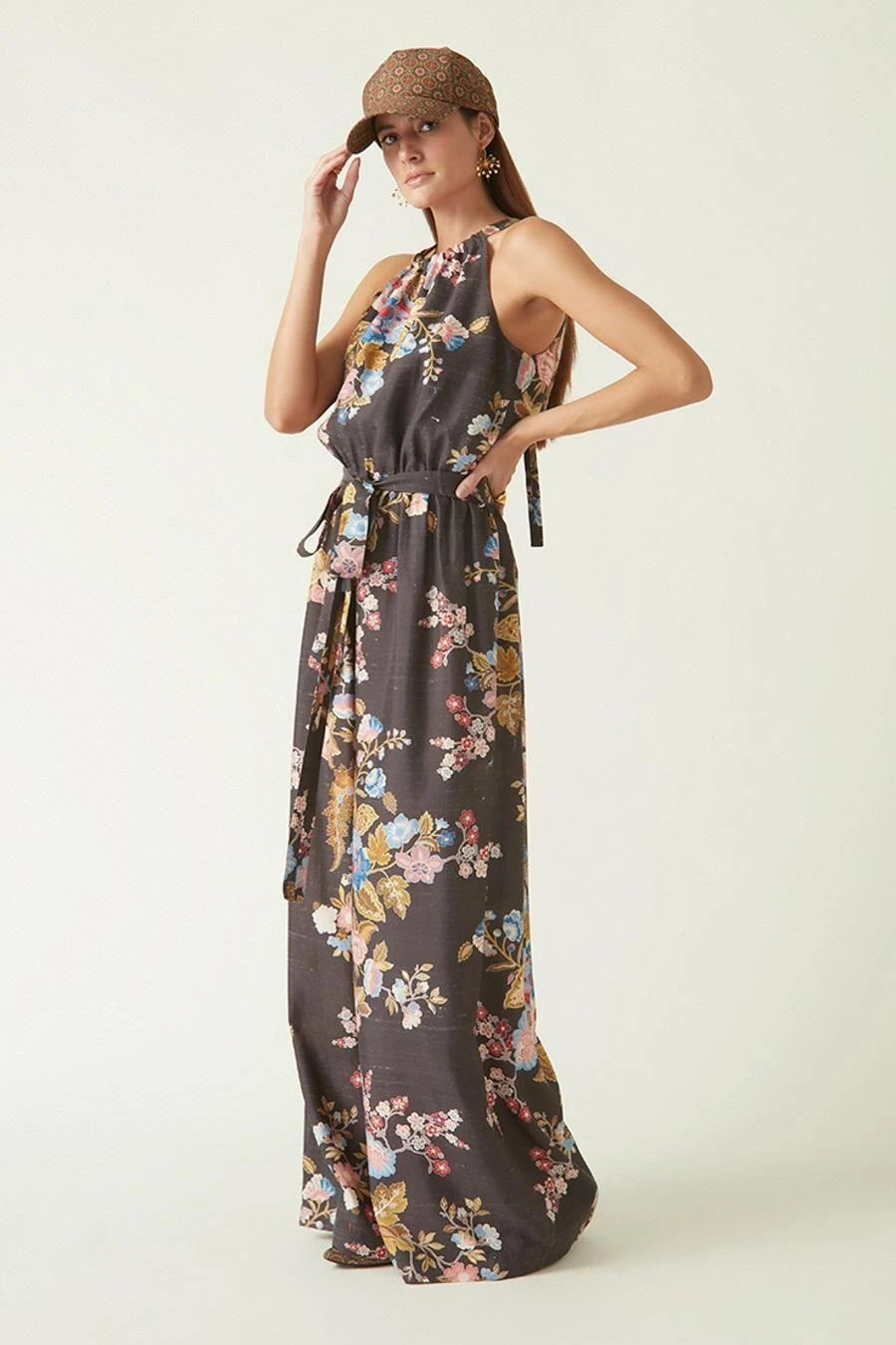 Payal Pratap Brown Batur Printed Jumpsuit 2 Payal Pratap Brown Batur Printed Jumpsuit - Image 2