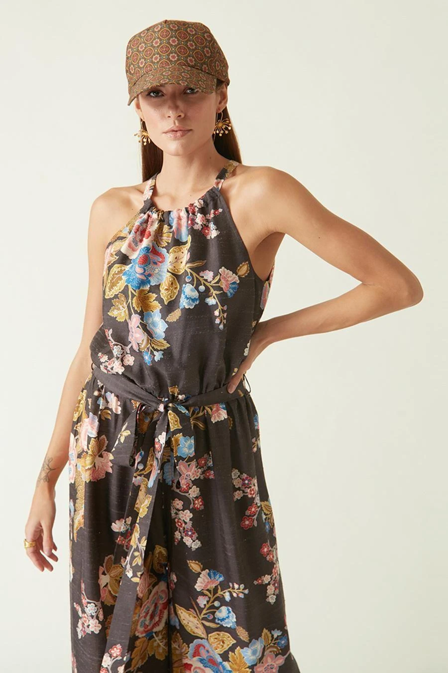 Payal Pratap Brown Batur Printed Jumpsuit 3 Payal Pratap Brown Batur Printed Jumpsuit - Image 3