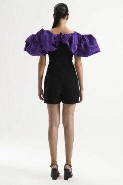 Gauri & Nainika Black Off Shoulder Romper -Echo Clothing Store 0809gk02 3
