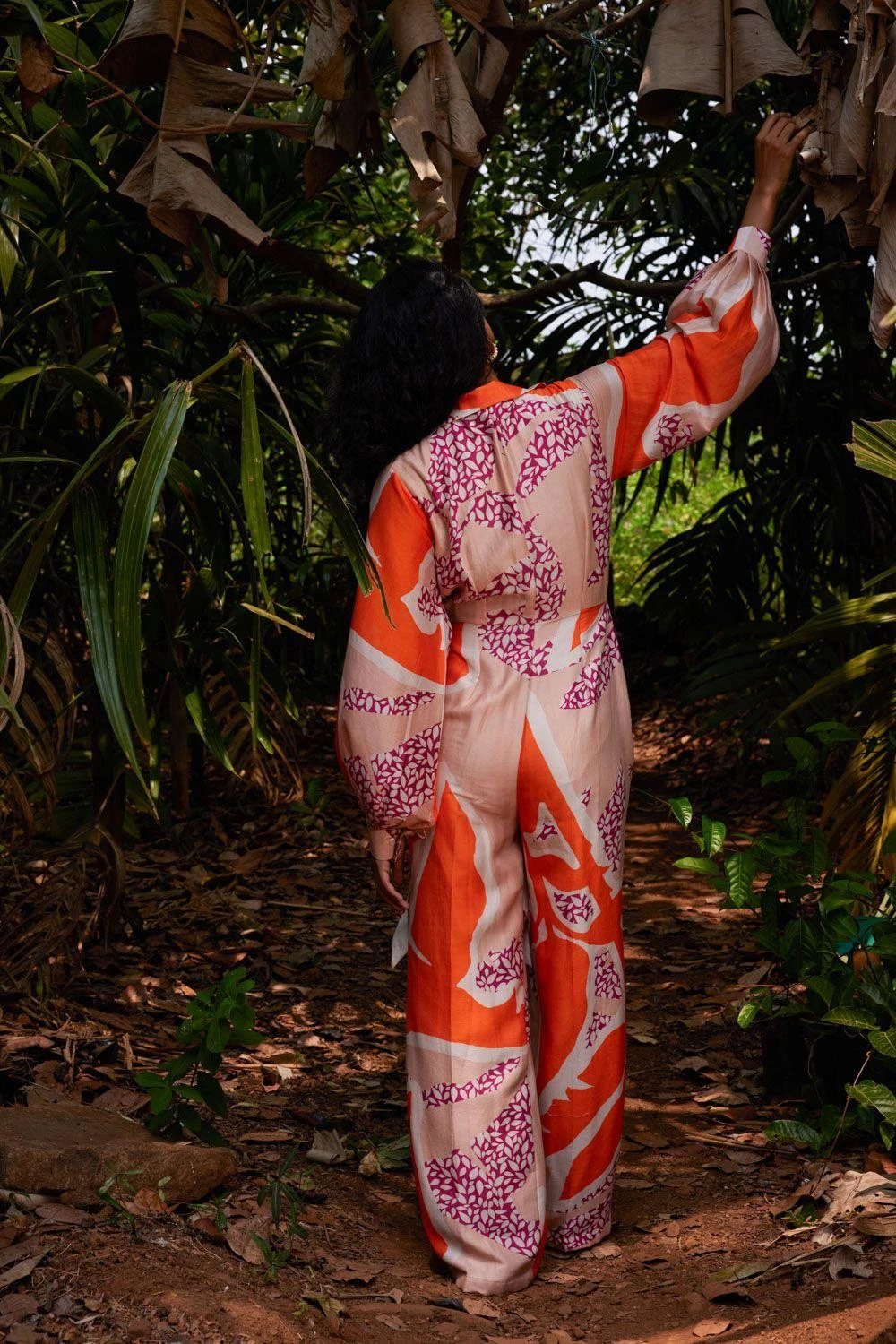 Twinkle Hanspal Eden Printed Tie-up Jumpsuit 2 Twinkle Hanspal Eden Printed Tie-up Jumpsuit - Image 2