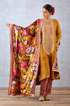 Torani Ochre Yellow Aftaabi Doshala -Echo Clothing Store 1101ti27 4