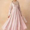 Anamika Khanna Baby Pink Embelished Anarkali Set
