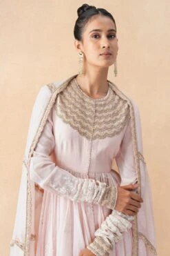 Anamika Khanna Baby Pink Embelished Anarkali Set 8 Anamika Khanna Baby Pink Embelished Anarkali Set -Echo Clothing Store 11123ak2 4