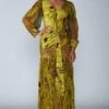 Saaksha & Kinni Yellow Abstract Printed Dress