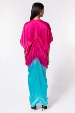 Inca Pink & Turquoise Satin Kaftan 7 Inca Pink & Turquoise Satin Kaftan -Echo Clothing Store 114inca17 4