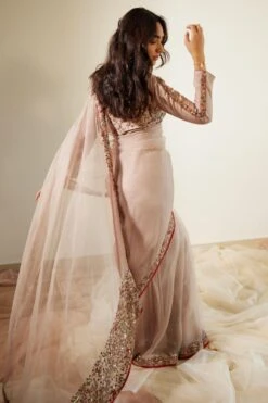 Sarang Kaur Grey Gulaal Sari 11 Sarang Kaur Grey Gulaal Sari -Echo Clothing Store 11523sk25 6