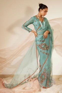 Sarang Kaur Blue Vrinda Sari