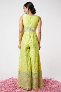 Gopi Vaid Lime Embellished Jumpsuit -Echo Clothing Store 115gv19 3