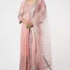 Gopi Vaid Pink Embroidered Anarkali Set