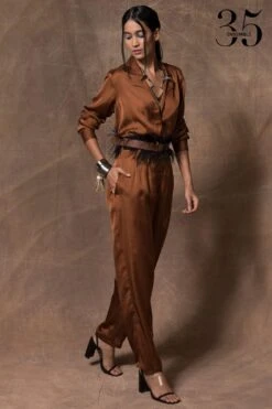 431-88 By Shweta Kapur Copper Silk Jumpsuit -Echo Clothing Store 115ske27 3