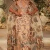 Varun Bahl Champagne Gold Gown With Long Cape