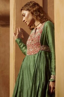Avacara Green Zardosi Embroidered Anarkali 7 Avacara Green Zardosi Embroidered Anarkali -Echo Clothing Store 1210av03 3