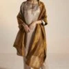 Shorshe Antique Gold Handloom Tissue Dupatta