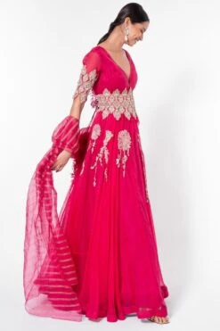 Bhumika Sharma Pink Embroidered Anarkali Set -Echo Clothing Store 128bh4 4