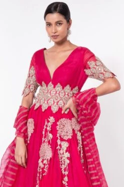 Bhumika Sharma Pink Embroidered Anarkali Set -Echo Clothing Store 128bh4 5