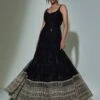 Ritika Mirchandani Black Chrome Embroidered Anarkali Set
