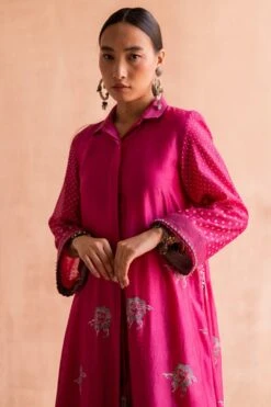 Swatti Kapoor Rani Pink Hand Embellished Kurta 8 Swatti Kapoor Rani Pink Hand Embellished Kurta -Echo Clothing Store 13623sk43 4