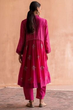 Swatti Kapoor Rani Pink Hand Embellished Kurta 9 Swatti Kapoor Rani Pink Hand Embellished Kurta -Echo Clothing Store 13623sk43 5