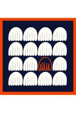 Kshitij Jalori Aalto Deep Navy Scarf