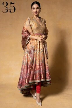 Tarun Tahiliani Sunset Kashida Embroidered Anarkali Set 6 Tarun Tahiliani Sunset Kashida Embroidered Anarkali Set -Echo Clothing Store 1411tt11 3