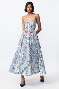 Saaksha & Kinni Blue Hand Embellished Dress