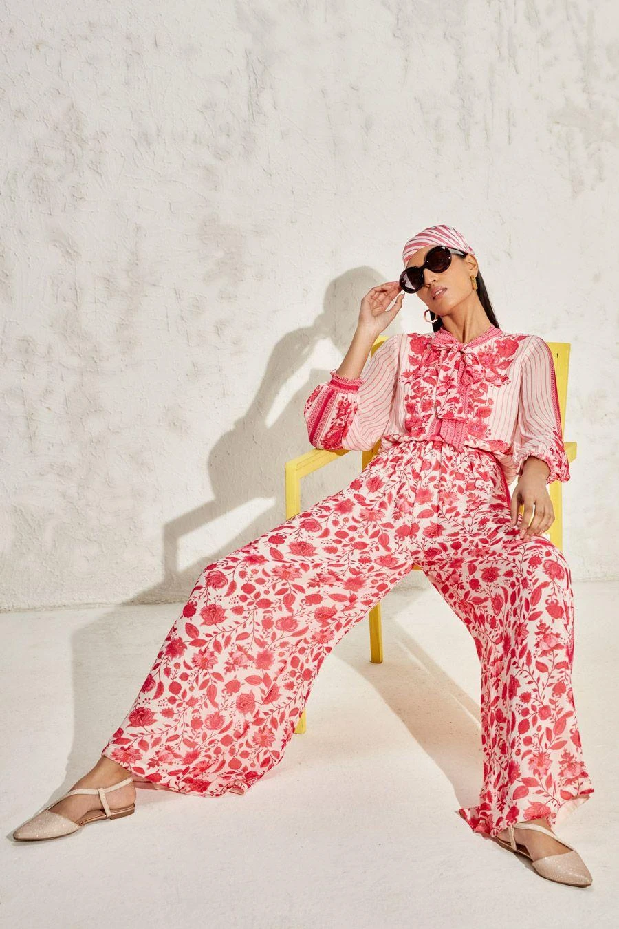 Namrata Joshipura Pink Eden Hand Embellished Jumpsuit 1 Namrata Joshipura Pink Eden Hand Embellished Jumpsuit