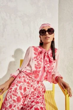 Namrata Joshipura Pink Eden Hand Embellished Jumpsuit 5 Namrata Joshipura Pink Eden Hand Embellished Jumpsuit -Echo Clothing Store 1532023nj23 3