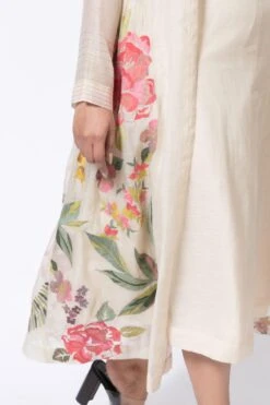 Half Full Curve Ecru Embroidered Overlay & Slip Dress -Echo Clothing Store 153hfc18 4