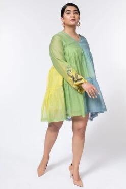 Half Full Curve Flare Sleeve Mini Dress 7 Half Full Curve Flare Sleeve Mini Dress -Echo Clothing Store 153hfc4 3