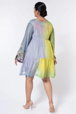 Half Full Curve Flare Sleeve Mini Dress 9 Half Full Curve Flare Sleeve Mini Dress -Echo Clothing Store 153hfc4 5