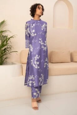 Arcvsh By Pallavi Singh Ivory Floral Printed Tunic Set -Echo Clothing Store 15423arc1 3