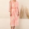 Arcvsh By Pallavi Singh Pink Floral Printed Jacket & Jumpsuit