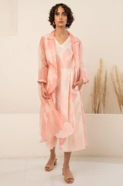 Arcvsh By Pallavi Singh Pink Floral Printed Jacket & Jumpsuit 9 Arcvsh By Pallavi Singh Pink Floral Printed Jacket & Jumpsuit -Echo Clothing Store 15423arc33 4