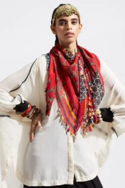 Aseem Kapoor Sindoor Patti Scarf -Echo Clothing Store 160523ak11 5