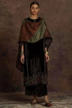 Sunira Designs Multicoloured Rushaan Bagru Stole -Echo Clothing Store 1611sun22 3