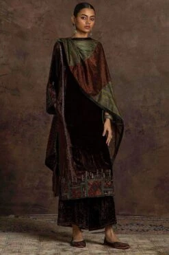 Sunira Designs Multicoloured Rushaan Bagru Stole -Echo Clothing Store 1611sun22 5