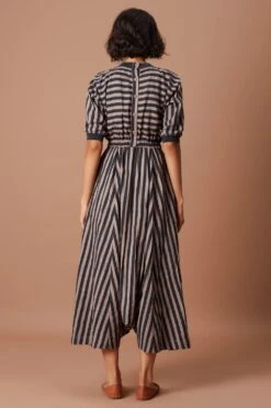 Mati Grey Striped Cotton Jumpsuit -Echo Clothing Store 163mati3 4