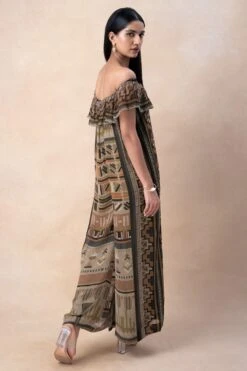 Nikita Mhaisalkar Green Aztec Print Jumpsuit 9 Nikita Mhaisalkar Green Aztec Print Jumpsuit -Echo Clothing Store 16623nm10 5