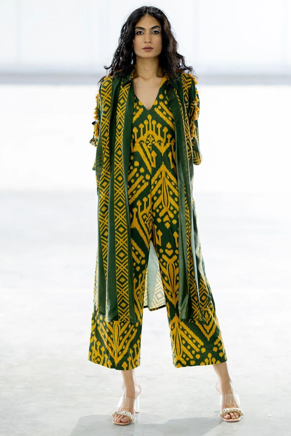 Pooja Keyur Meadow Olive Jumpsuit 1 Pooja Keyur Meadow Olive Jumpsuit