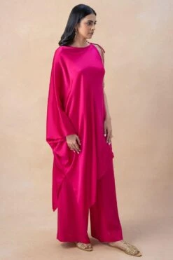Stephany Pink One Shoulder Tunic Set -Echo Clothing Store 16623sy6 3