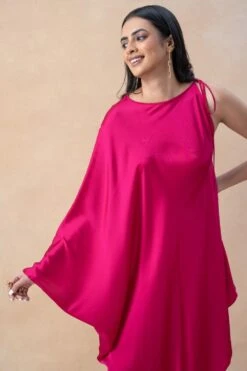 Stephany Pink One Shoulder Tunic Set -Echo Clothing Store 16623sy6 4