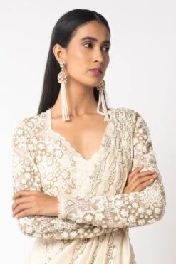 Ridhima Bhasin Ivory Threadwork Anarkali -Echo Clothing Store 166rb1 4