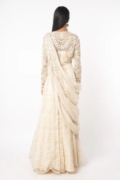 Ridhima Bhasin Ivory Threadwork Anarkali -Echo Clothing Store 166rb1 5