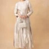 Hemang Agrawal Silver Tissue Kurta
