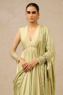 Tarun Tahiliani Mint Embellished Anarkali Set -Echo Clothing Store 171023tt06 3